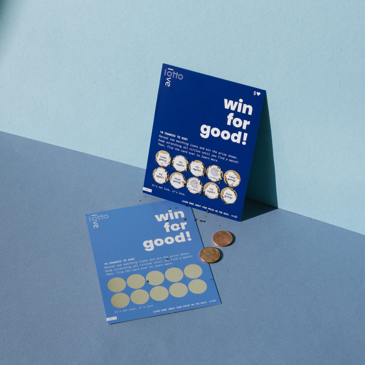 Basic Needs 2 Tickets- Charitable Gift - Scratch Off Cards 