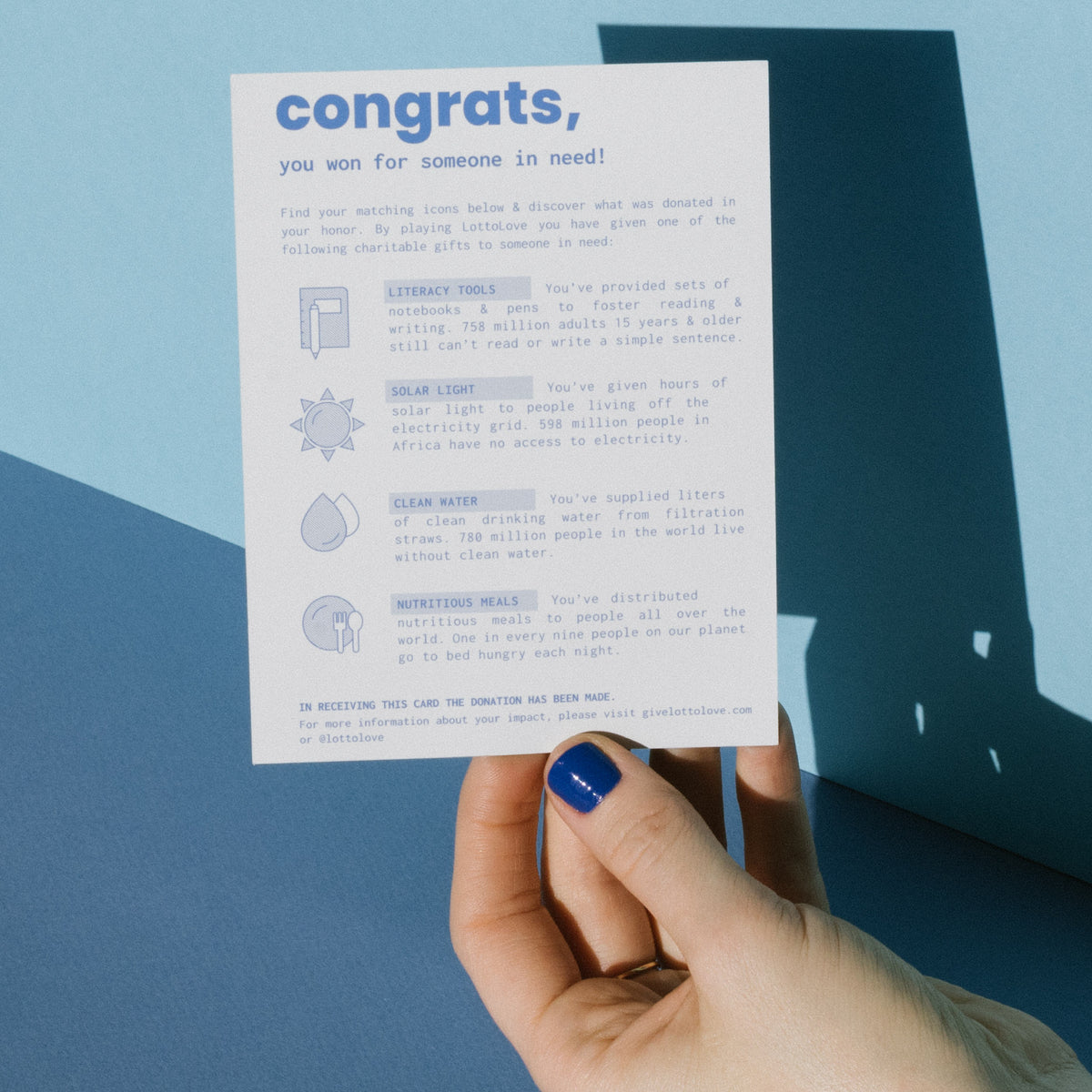 Pack of 10 Basic Needs Scratch Tickets